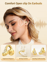 JewelPods C01 Wireless Earbuds (Yellow Gold & Leather)