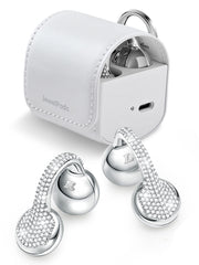 JewelPods C01 Wireless Earbuds (White Gold & Leather)