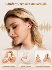 JewelPods C01 Wireless Earbuds (Rose Gold & Leather)