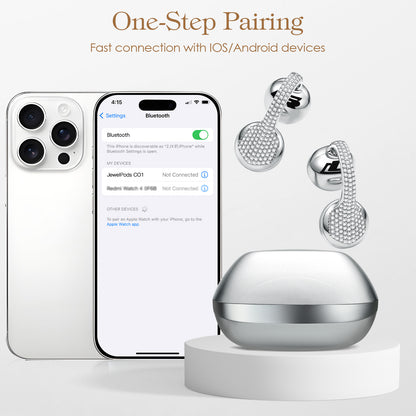 JewelPods C01 Wireless Earbuds (White Gold)