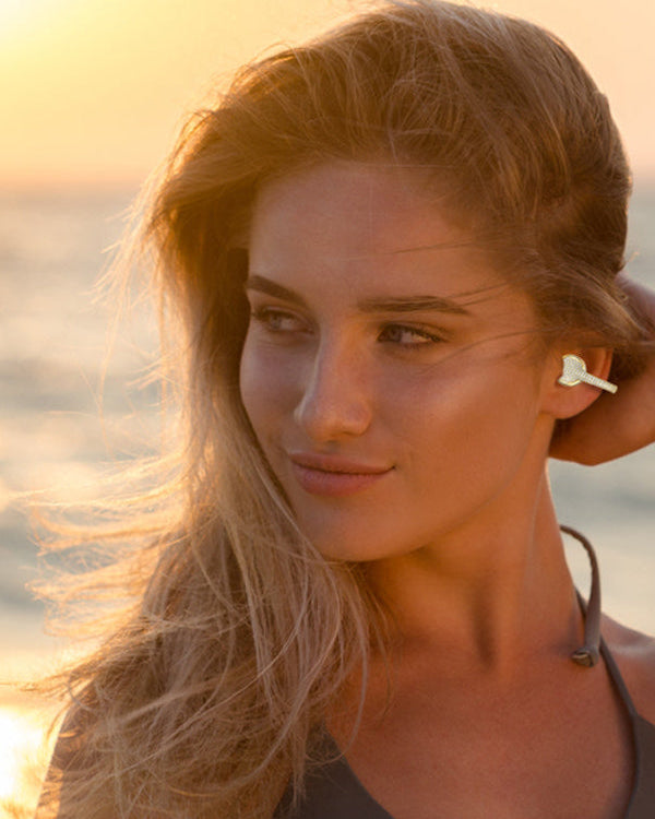 Golden beach model earbuds